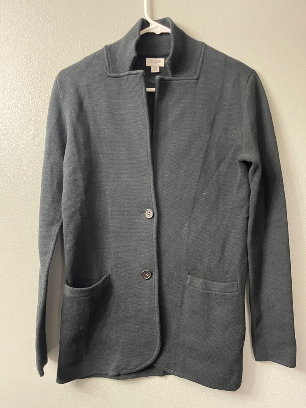 J.Crew women’s black sweater-blazer XS